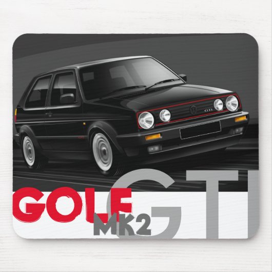 ゴルフGTI Mk2マウスのマット マウスパッド (正面)