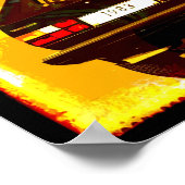 ゴルフGTi MkIオレンジ ポスター (角)