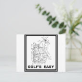 ゴルフIS簡単 ポストカード (スタンド正面)