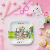 ゴルフIt's Boy for Baby Shower ペーパープレート (パーティー)