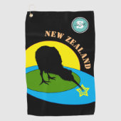 ゴルフKiwiバードニュージーランドスポーツ ゴルフタオル (正面)