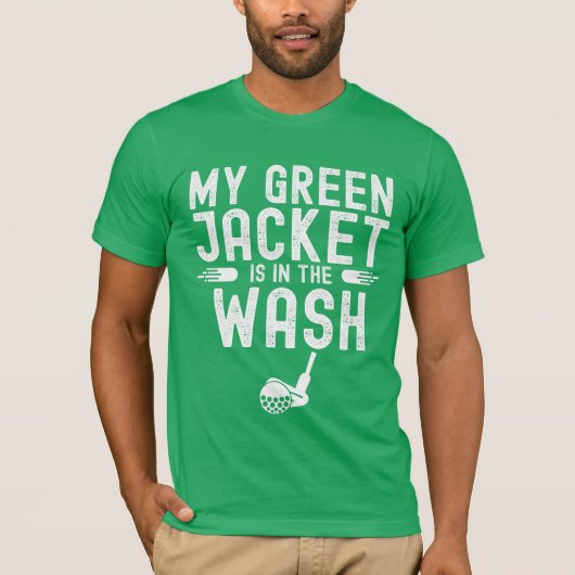 ゴルフMYグリーンジャケットが洗濯されている Tシャツ (正面)