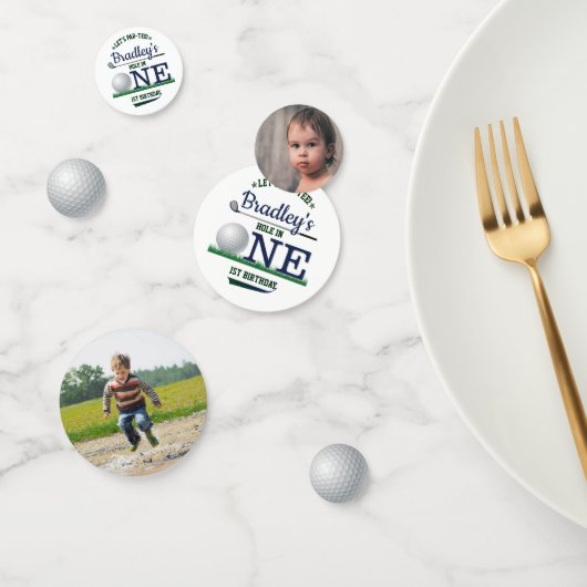 ゴルフPAR-TEE 1stバースデーフォト コンフェッティ (グループ)