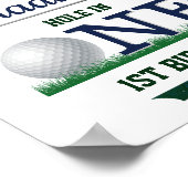 ゴルフPAR-TEE 1st誕生日へようこそ ポスター (角)