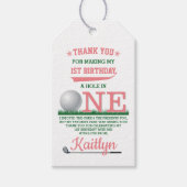 ゴルフPAR-TEE 1st誕生日 ギフトタグ (正面)