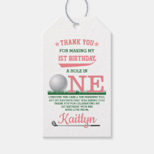 ゴルフPAR-TEE 1st誕生日 ギフトタグ