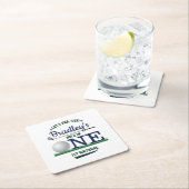 ゴルフPAR-TEE 1st誕生日 スクエアペーパーコースター (インサイチュ)