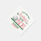 ゴルフPAR-TEE 1st誕生日 スタンダードカクテルナプキン (角)