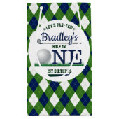 ゴルフPAR-TEE 1st誕生日 スモールペーパーバッグ (裏面)