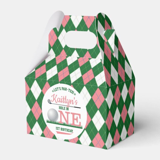 ゴルフPAR-TEE 1st誕生日 フェイバーボックス (正面サイド)