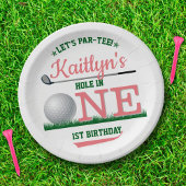 ゴルフPAR-TEE 1st誕生日 ペーパープレート