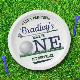 ゴルフPAR-TEE 1st誕生日 ペーパープレート