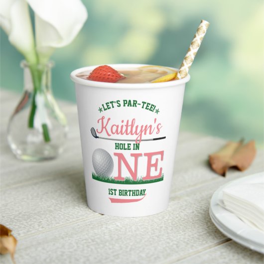 ゴルフPAR-TEE 1st誕生日 紙コップ (インサイチュ)