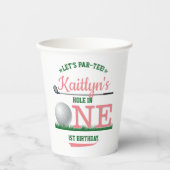 ゴルフPAR-TEE 1st誕生日 紙コップ (正面)