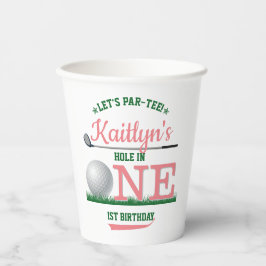 ゴルフPAR-TEE 1st誕生日 紙コップ
