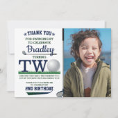 ゴルフPAR-TEE 2ndバースデーフォト サンキューカード (正面)