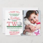 ゴルフPAR-TEE 2ndバースデーフォト サンキューカード (正面)