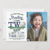 ゴルフPAR-TEE 2ndバースデーフォト 招待状 (正面)