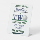 ゴルフPAR-TEE 2nd誕生日へようこそ 台座サイン (正面)