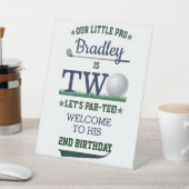 ゴルフPAR-TEE 2nd誕生日へようこそ 台座サイン (インサイチュ)