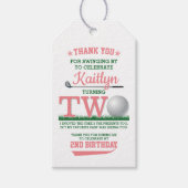 ゴルフPAR-TEE 2nd誕生日 ギフトタグ (正面)