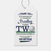 ゴルフPAR-TEE 2nd誕生日 ギフトタグ (正面)