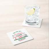 ゴルフPAR-TEE 2nd誕生日 スクエアペーパーコースター (インサイチュ)