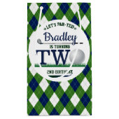 ゴルフPAR-TEE 2nd誕生日 スモールペーパーバッグ (裏面)