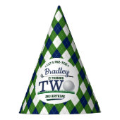 ゴルフPAR-TEE 2nd誕生日 パーティーハット (正面)