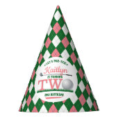 ゴルフPAR-TEE 2nd誕生日 パーティーハット (正面)