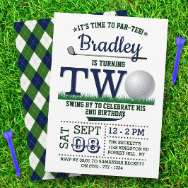 ゴルフPAR-TEE 2nd誕生日 招待状