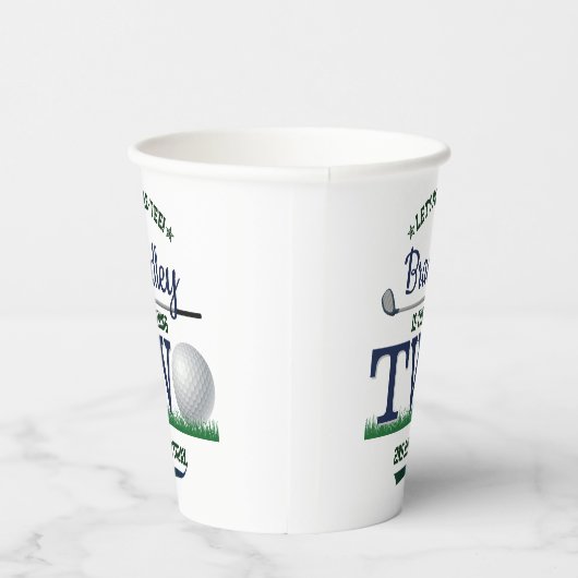 ゴルフPAR-TEE 2nd誕生日 紙コップ (右)