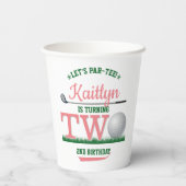 ゴルフPAR-TEE 2nd誕生日 紙コップ (裏面)