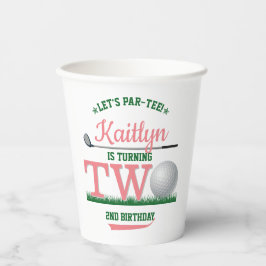 ゴルフPAR-TEE 2nd誕生日 紙コップ