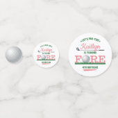 ゴルフPAR-TEE 4th誕生日の写真 コンフェッティ (正面)