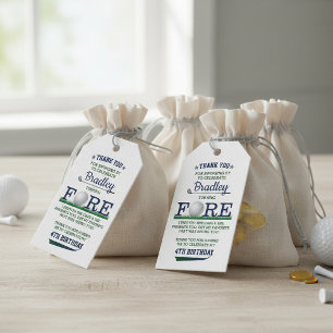 ゴルフPAR-TEE 4th誕生日 ギフトタグ