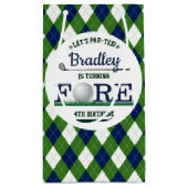 ゴルフPAR-TEE 4th誕生日 スモールペーパーバッグ (裏面)