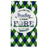 ゴルフPAR-TEE 4th誕生日 スモールペーパーバッグ (正面)