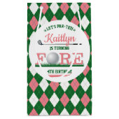 ゴルフPAR-TEE 4th誕生日 スモールペーパーバッグ (裏面)