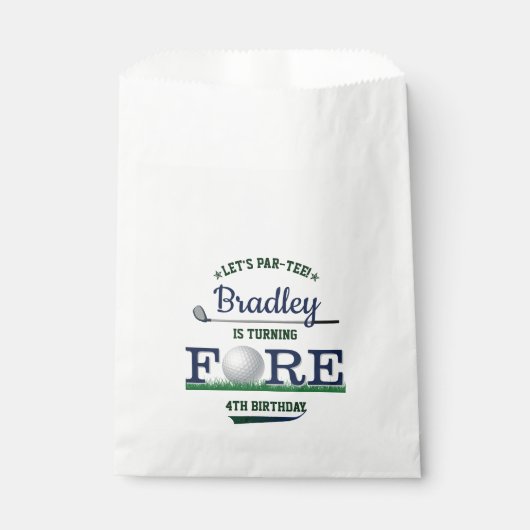 ゴルフPAR-TEE 4th誕生日 フェイバーバッグ (正面)