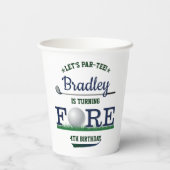 ゴルフPAR-TEE 4th誕生日 紙コップ (裏面)