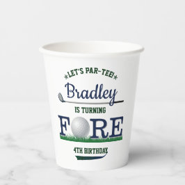 ゴルフPAR-TEE 4th誕生日 紙コップ