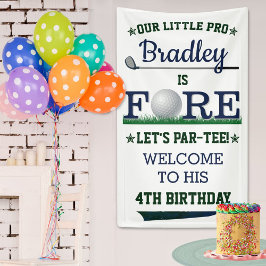 ゴルフPAR-TEE 4th Birthday Welcome 横断幕