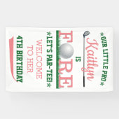 ゴルフPAR-TEE 4th Birthday Welcome 横断幕 (横)