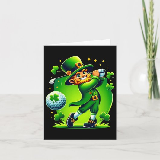 ゴルフSt patricks dayゴルフアイリッシュゴルフ カード (正面)