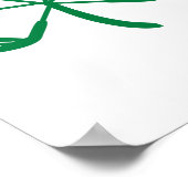 ゴルフSt patricks dayシャムロックアイリッシュアメリカン ポスター (角)