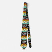 ゴルフTでゴルフとボールをたくさん取る ネクタイ (正面)