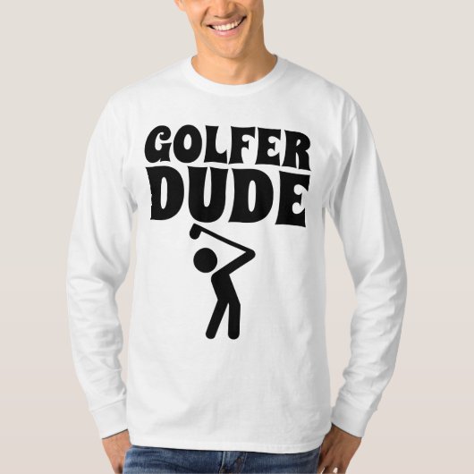 ゴルフTシャツゴルファー男性へダード Tシャツ (正面)