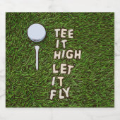 ゴルフTee高いゴルフボールとTeeと一緒に飛ばす ビールラベル (シングルラベル)