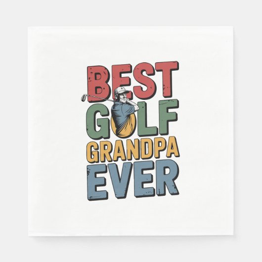 ゴル最高のフグランパエバー スタンダードランチョンナプキン (正面)